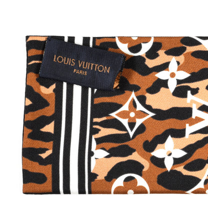 Louis Vuitton Silk Monogram Giant Jungle Bandeau Black 3 of 5
