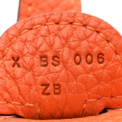 Hermes Taurillon Clemence Evelyne III PM Orange 7 of 12