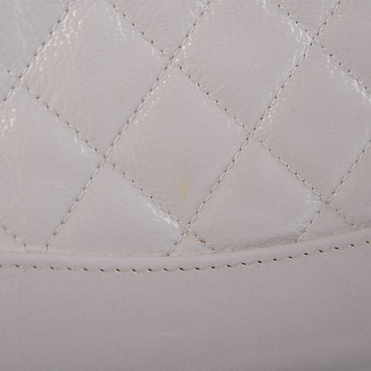 Chanel Patent Goatskin Quilted Small Gabrielle Backpack White 8 of 9