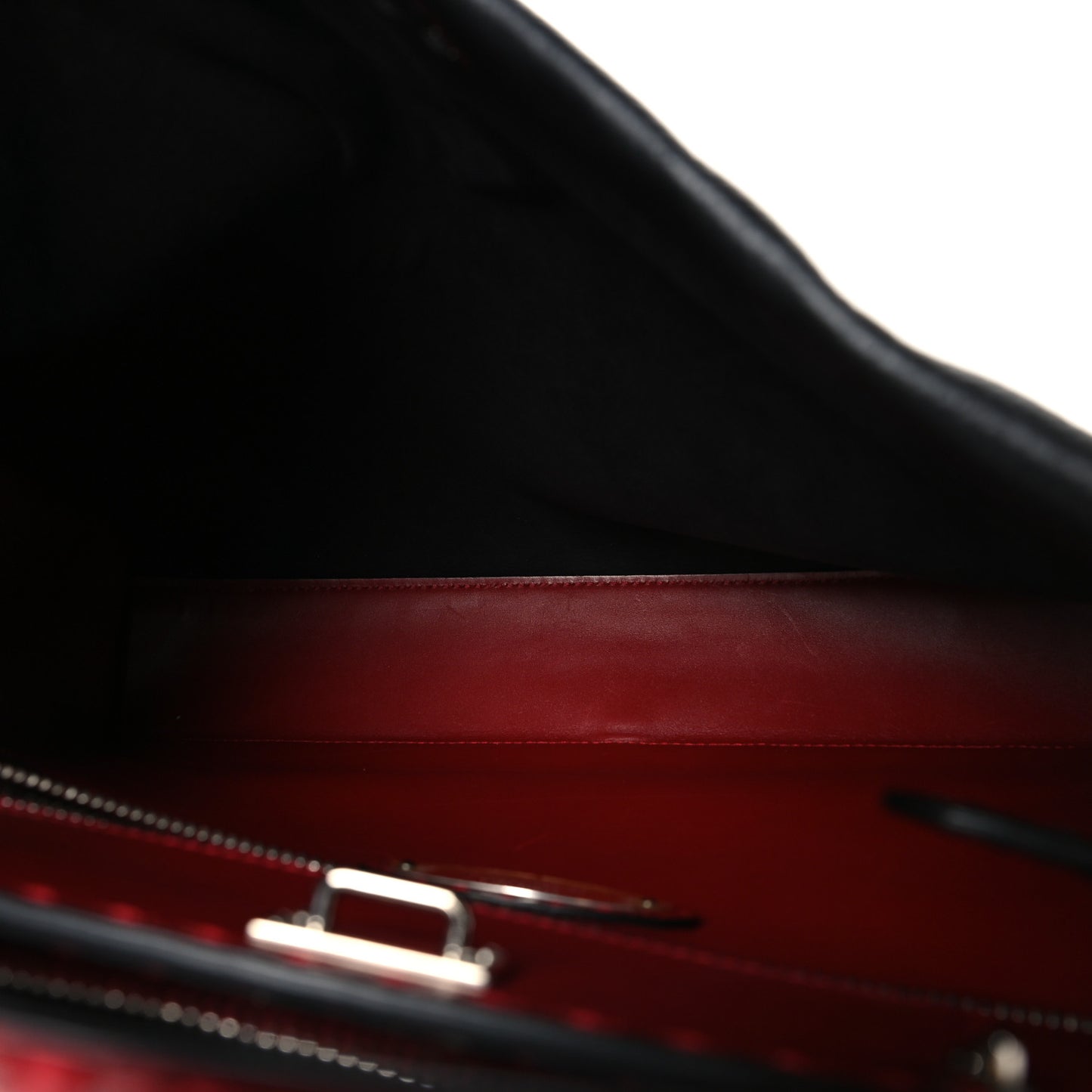 Cuoio Romano Selleria Vitello Zeus Large Mens Peekaboo Iconic Essential Satchel Black Rosso