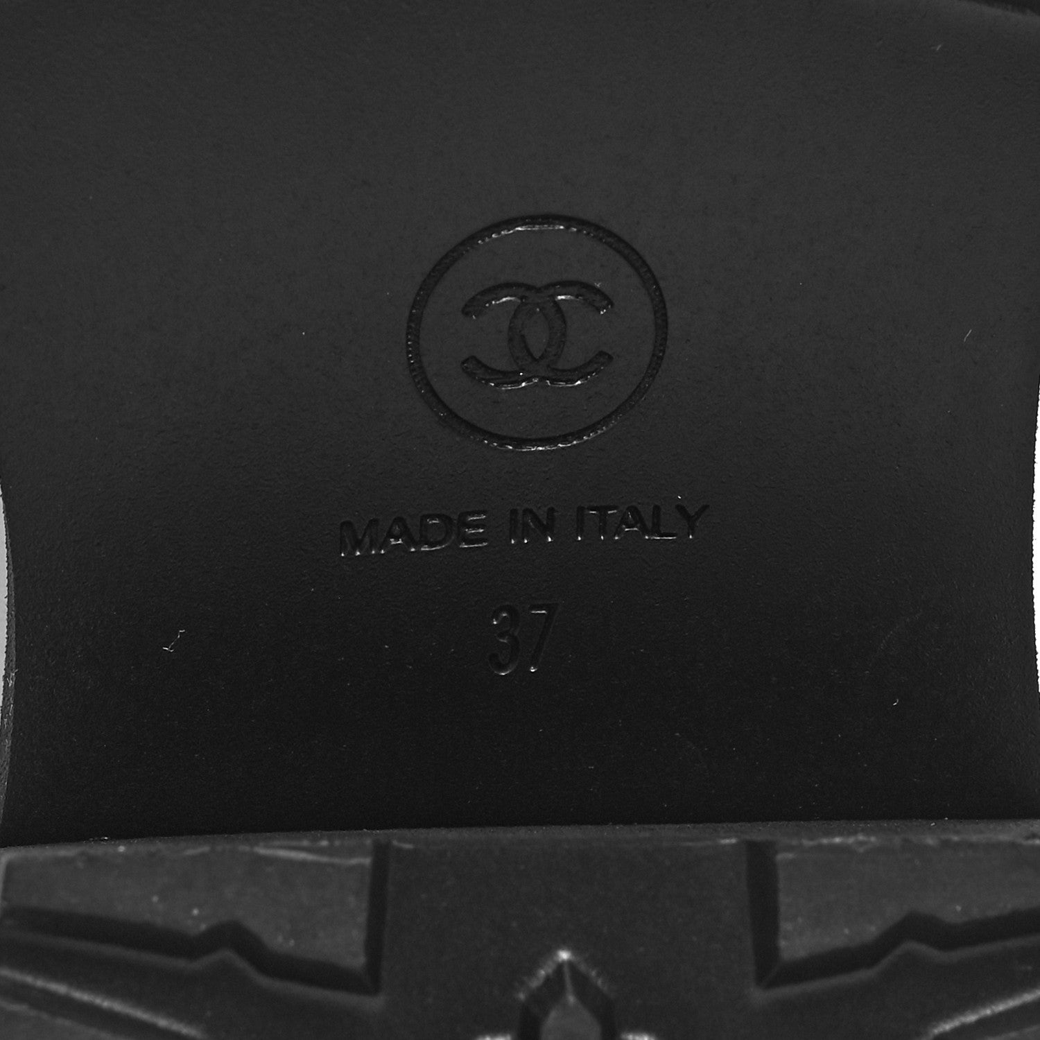 Chanel Calfskin CC Ankle Boots 37 White Black 6 of 8