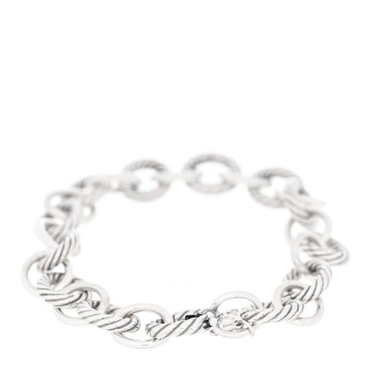 David Yurman Sterling Silver 10mm Medium Oval Link Bracelet 2 of 4