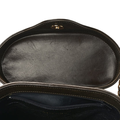 Chanel Lambskin Quilted Tassel Shoulder Bag Dark Brown 9 of 9