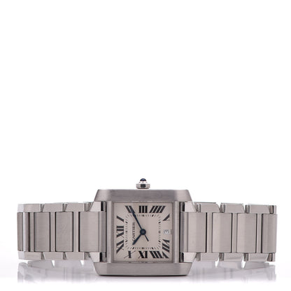 Cartier Stainless Steel 28mm Tank Francaise Automatic Watch 3 of 6