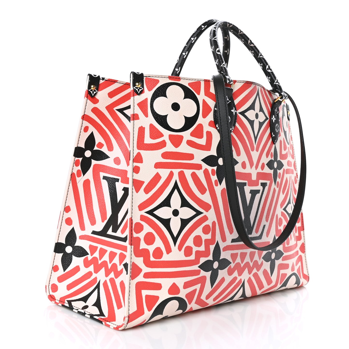 Monogram Giant Crafty Onthego GM Creme Rouge Cream Black