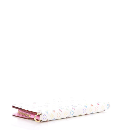 Louis Vuitton Monogram Multicolor Insolite Wallet White Litchi 4 of 9