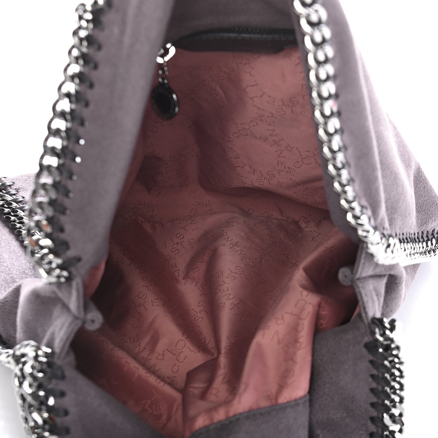 Shaggy Deer Falabella Fold Over Tote Grey