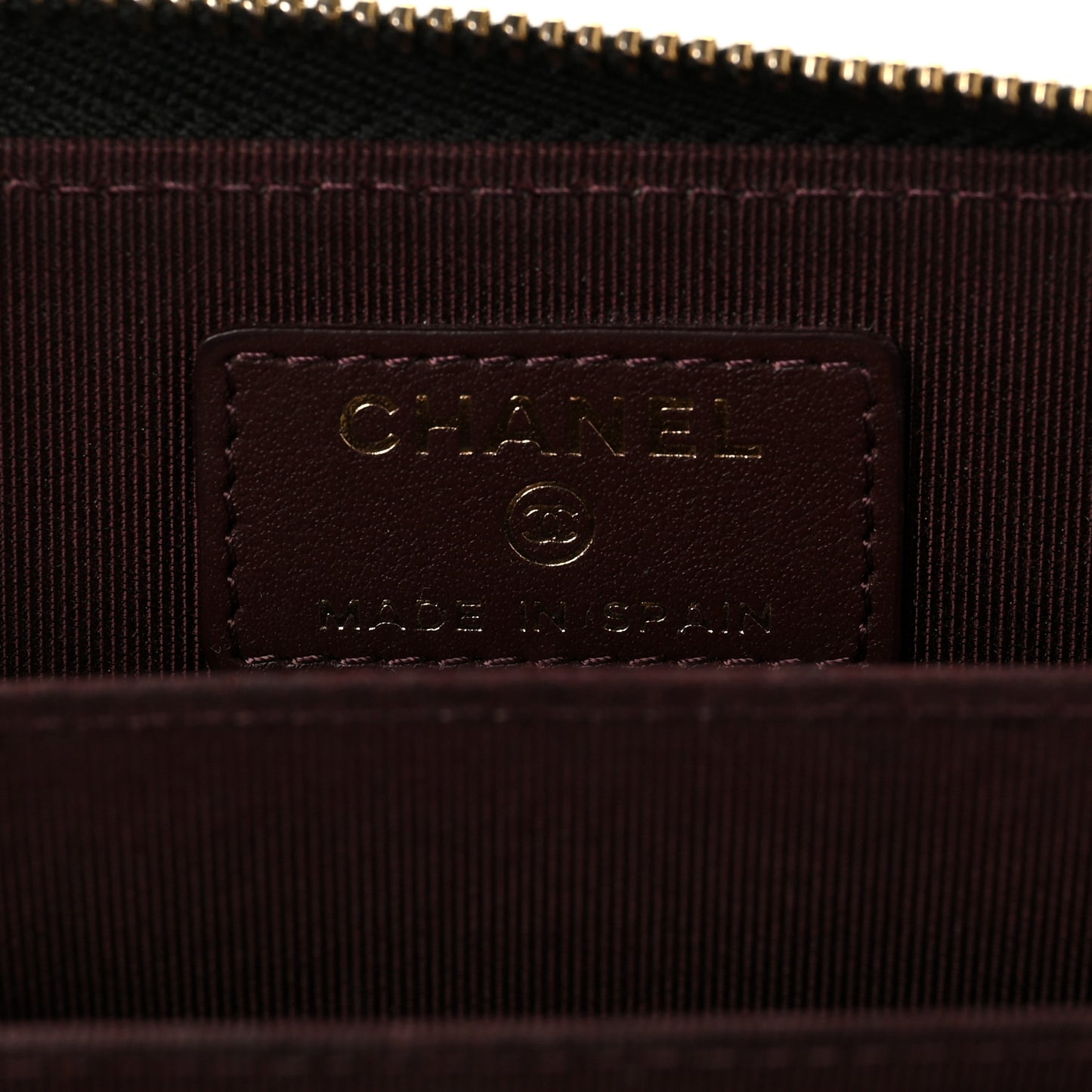 Caviar Quilted Classic Zipped Coin Purse Black