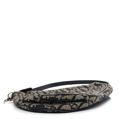 Christian Dior Monogram Mini Saddle Pochette Black 3 of 10