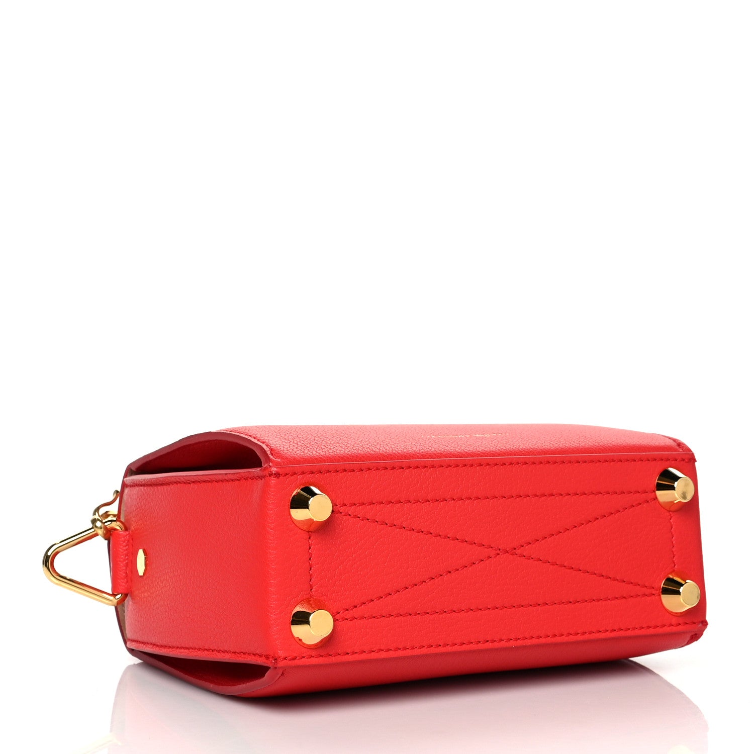 Alexander McQueen Fine Grain Goatskin Box Shoulder Bag 19 Red 4 of 9