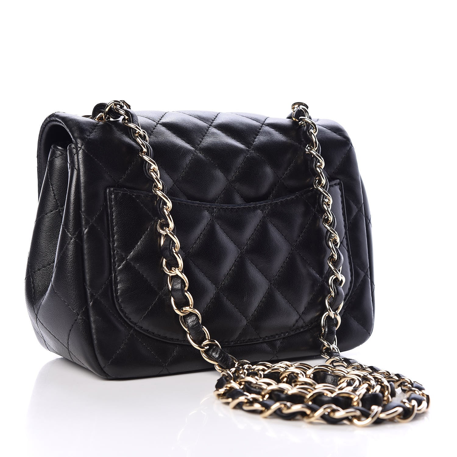 Chanel Lambskin Quilted Mini Square Flap Black 3 of 11