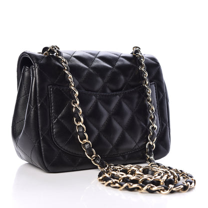 Chanel Lambskin Quilted Mini Square Flap Black 3 of 11