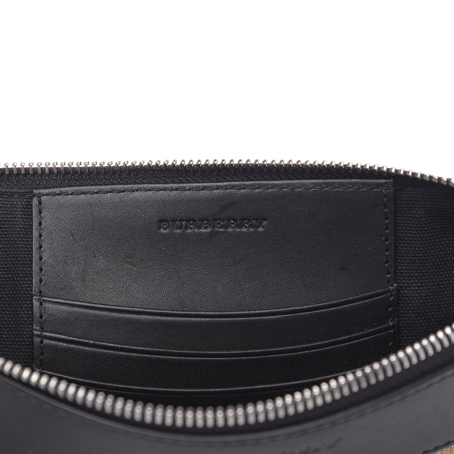 Burberry Mega Check Peyton Crossbody Clutch Bag Black 6 of 11