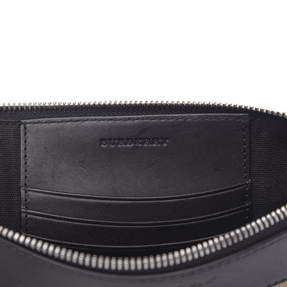 Burberry Mega Check Peyton Crossbody Clutch Bag Black 6 of 11