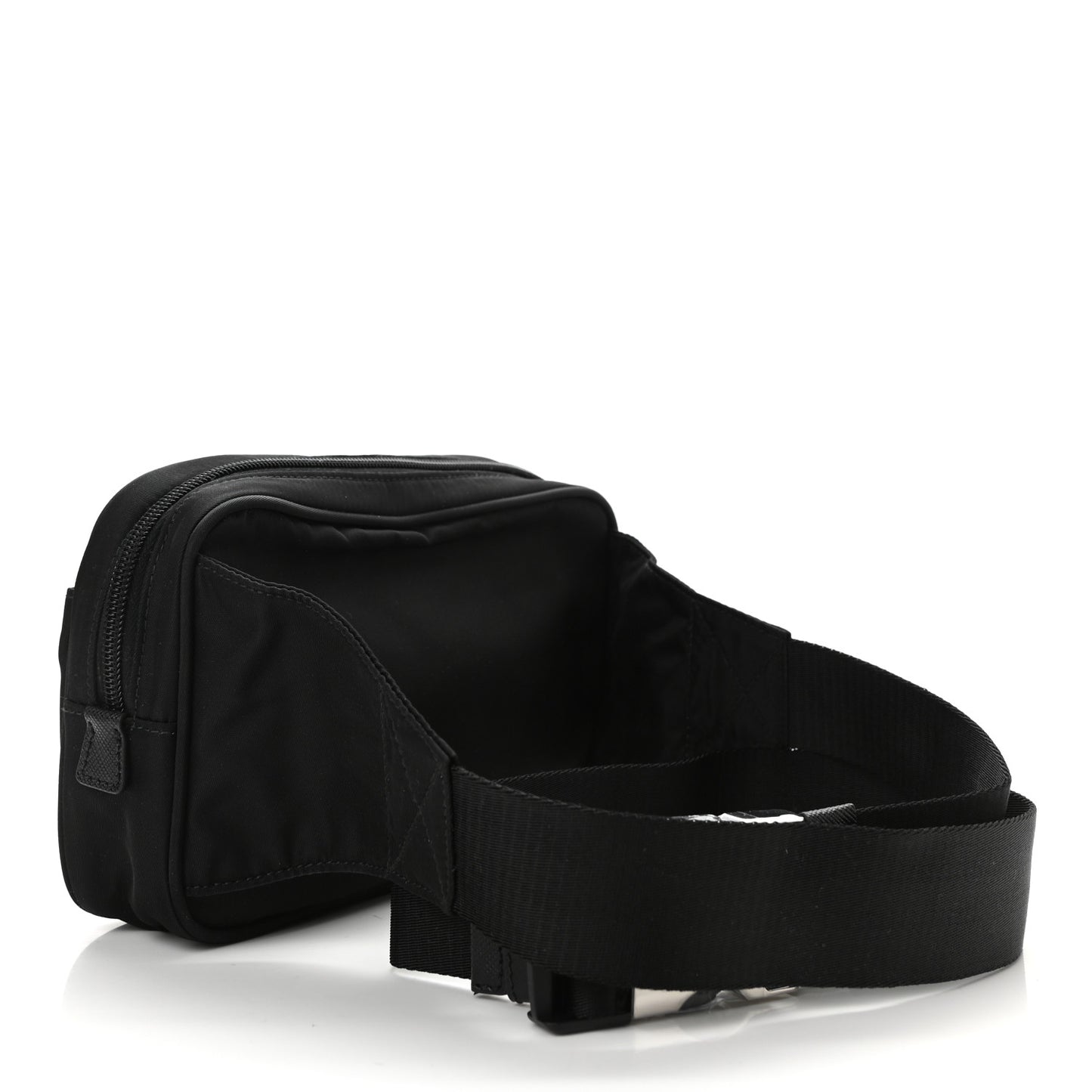 Tessuto Nylon Saffiano Belt Bag Black