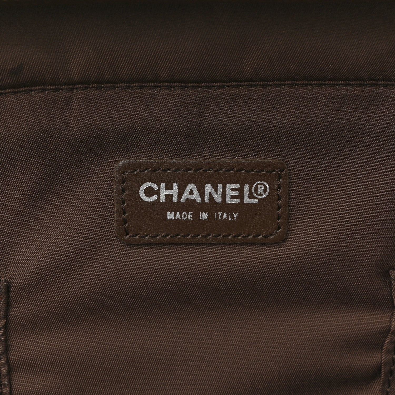 Chanel Nylon Travel Laptop Briefcase Khaki 7 of 16