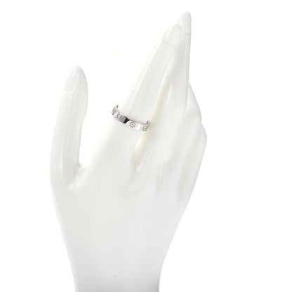 Cartier 18K White Gold 3.5mm LOVE Wedding Band Ring 58 8.25 2 of 4