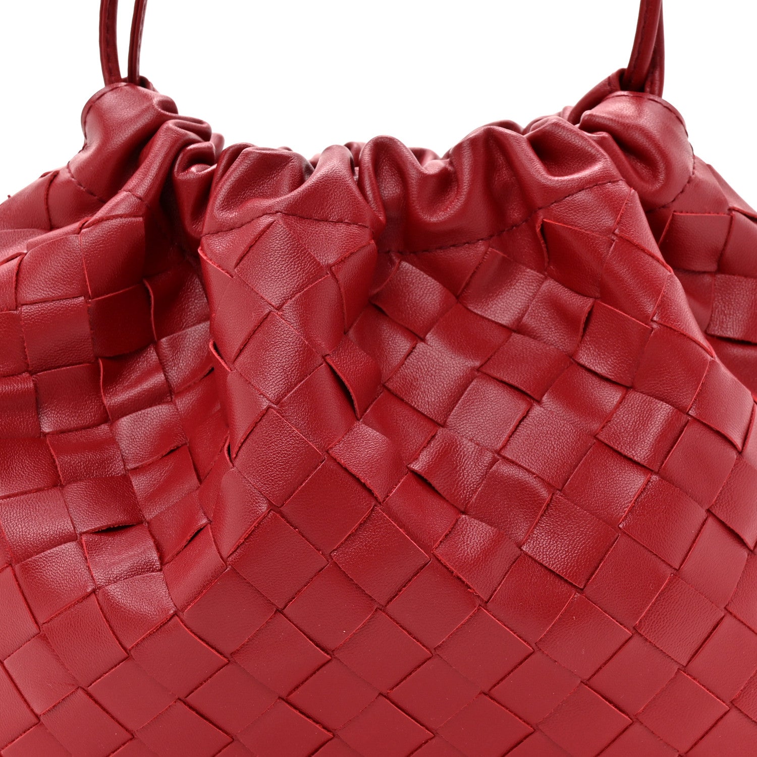 Bottega Veneta Nappa Intrecciato Medium Dustbag Dark Red 1798539