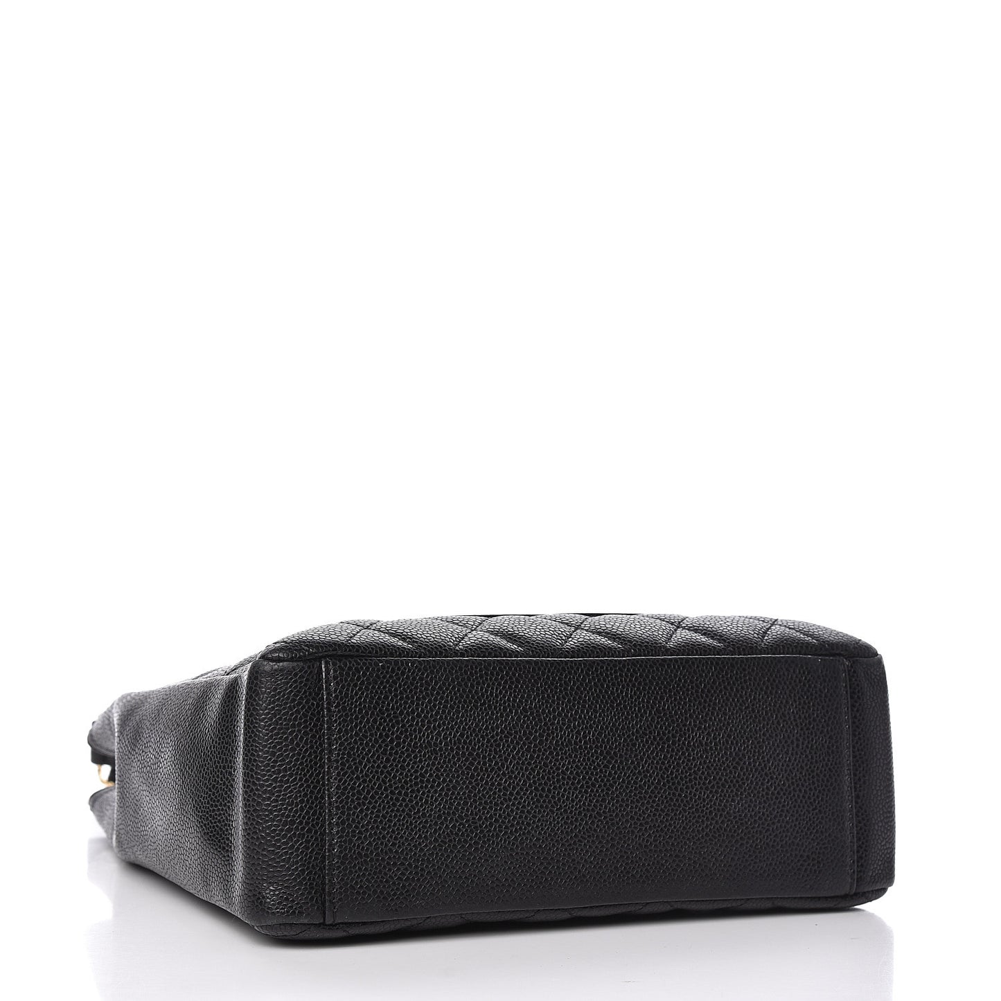 Caviar Quilted Petit Shopping Tote PST Black