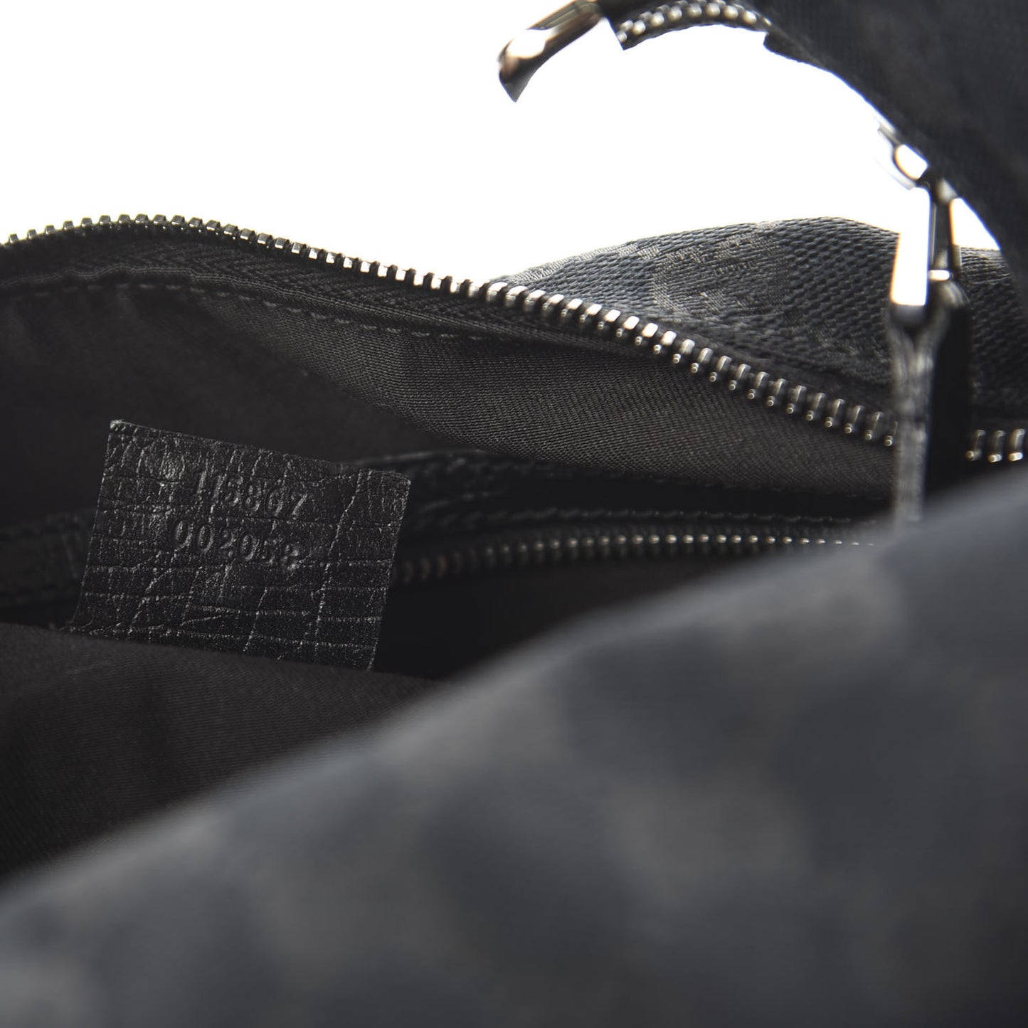 Monogram Medium Horsebit Chain Hobo Black