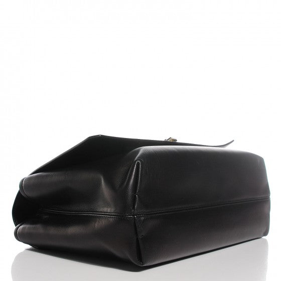 Lanvin Hammered Calfskin Large Happy Edgy Shoulder Bag Black 4 of 16