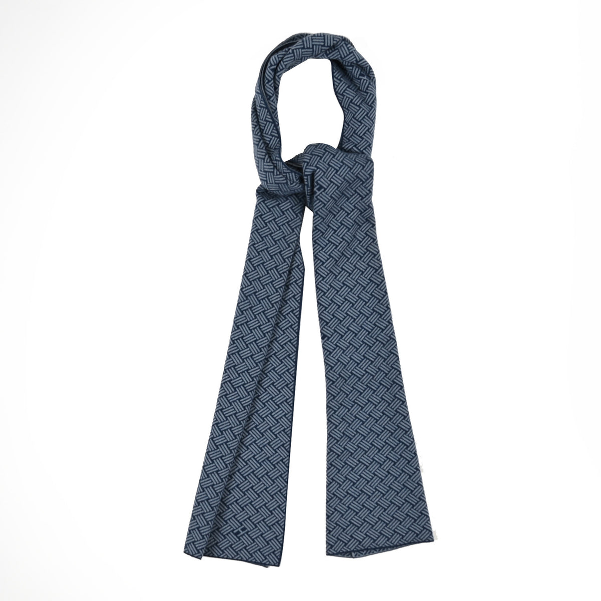 Cashmere Silk Rectangle Scarf Bleu