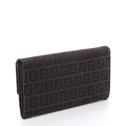 Fendi Zucchino Forever Continental Wallet Black Moro 2 of 5