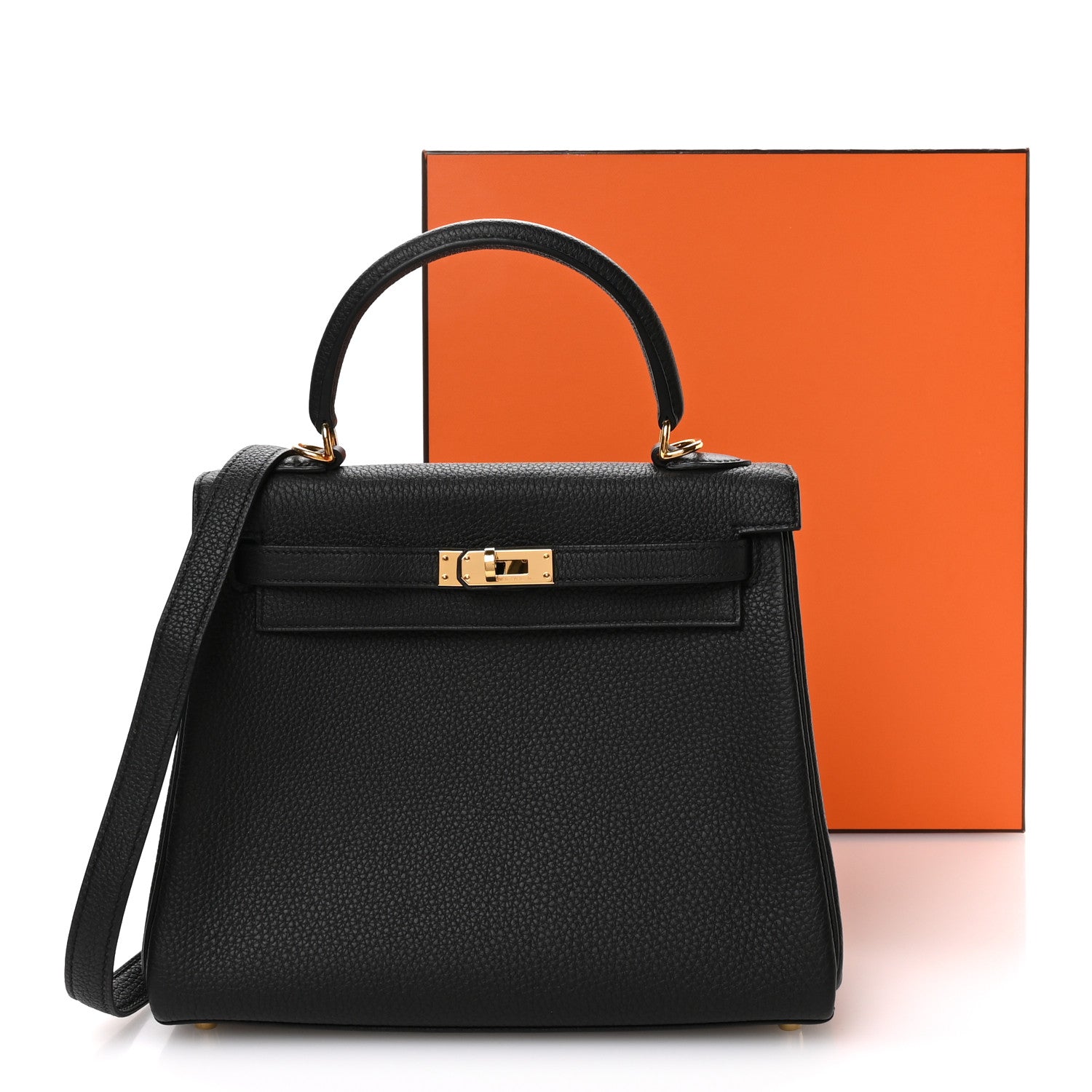 Hermes Togo Kelly Retourne 25 Black 11 of 11