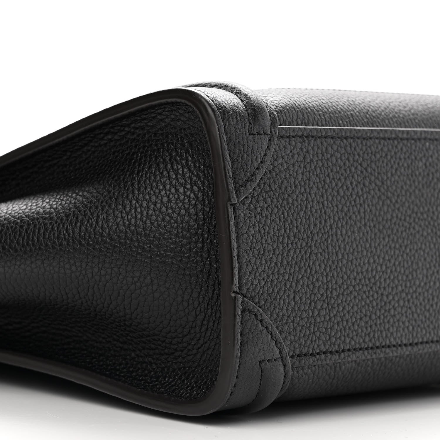 Celine Drummed Calfskin Nano Luggage Black 8 of 11