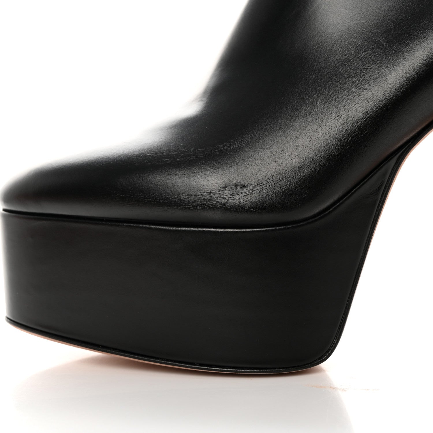 Valentino Garavani Calfskin Tan-Go Platform 50/120mm Ankle Boots 40 Black 17 of 19