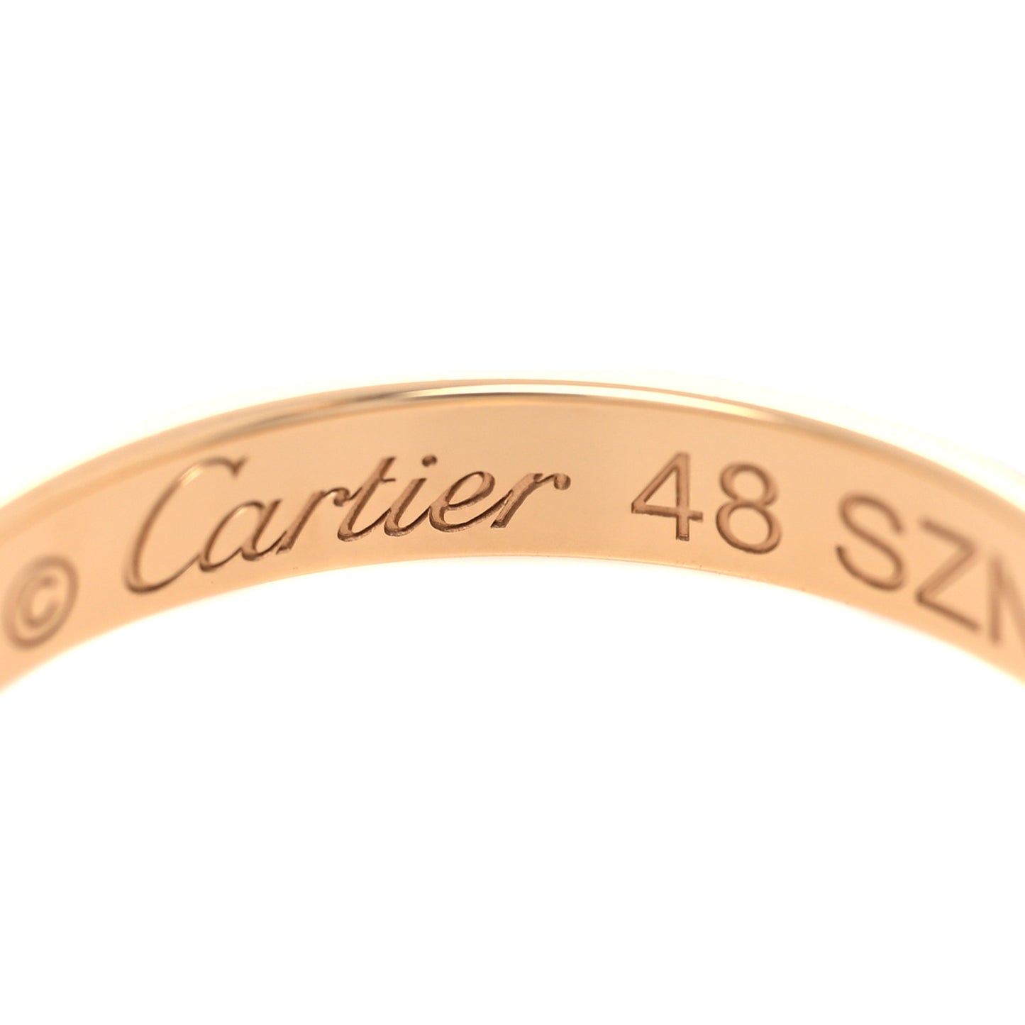 18K Yellow Gold 2.5mm 1895 Wedding Band Ring 48 4.5