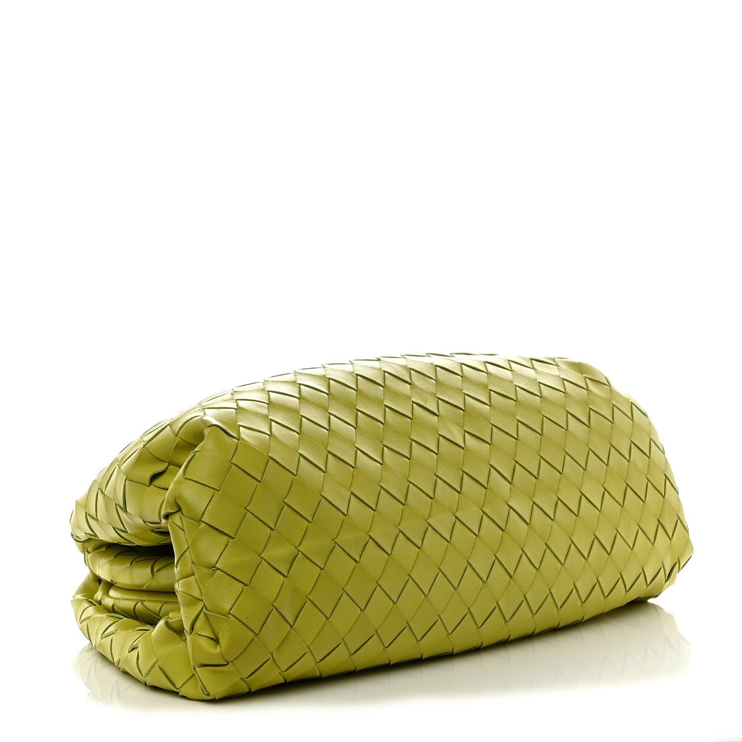 Bottega Veneta Nappa Maxi Intrecciato The Pouch Oversized Clutch Kiwi 4 of 7