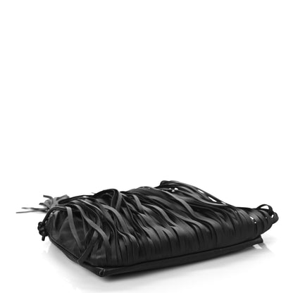 Bottega Veneta Nappa The Fringe Pouch Shoulder Bag Black 4 of 9