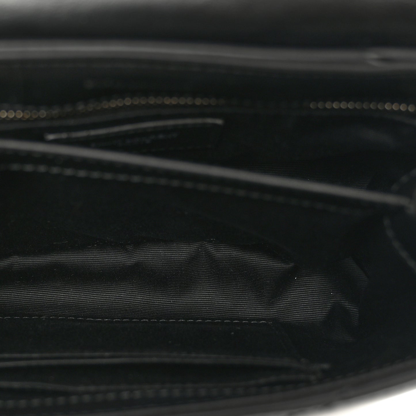 Calfskin Y Quilted Monogram Toy Loulou Crossbody Bag Black