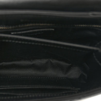 Saint Laurent Calfskin Y Quilted Monogram Toy Loulou Crossbody Bag Black 7 of 12