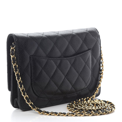 Chanel Caviar Quilted Wallet On Chain WOC Black 3 of 10