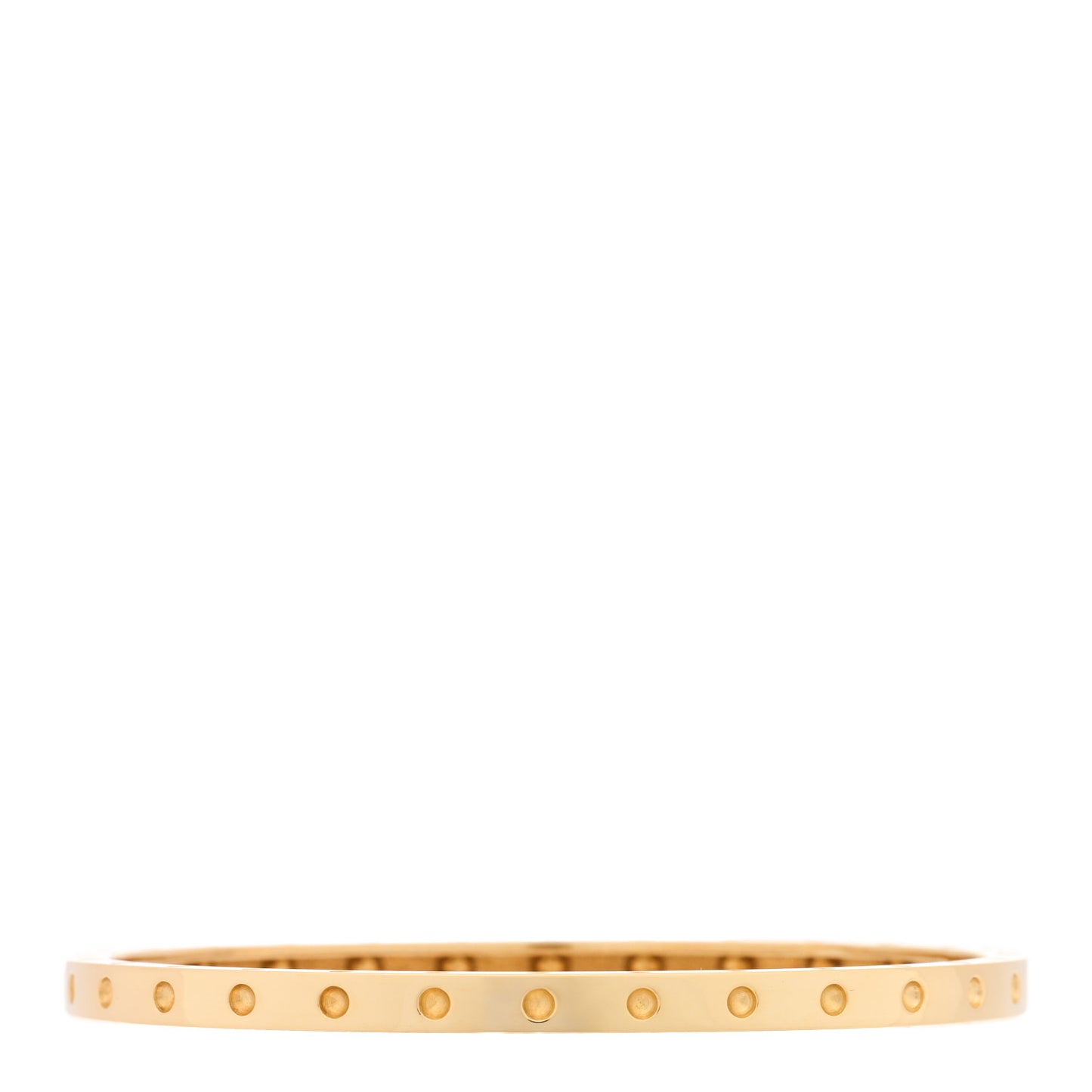 18K Yellow Gold Symphony Pois Moi Oval Bangle Bracelet