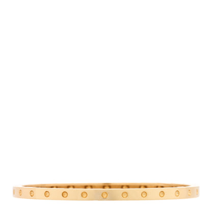 Roberto Coin 18K Yellow Gold Symphony Pois Moi Oval Bangle Bracelet 2 of 3