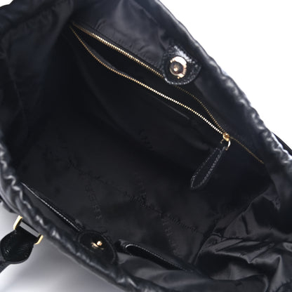 Burberry Patent Calfskin Medium Dinton Tote Black 4 of 4