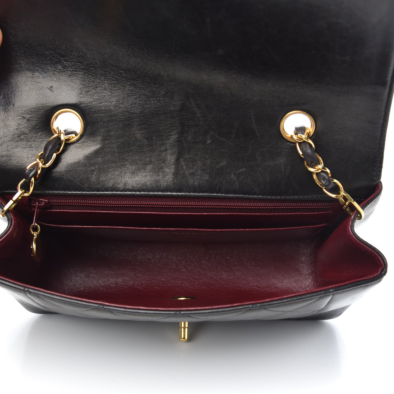 Chanel Lambskin Quilted Small Single Flap Black 5 of 14