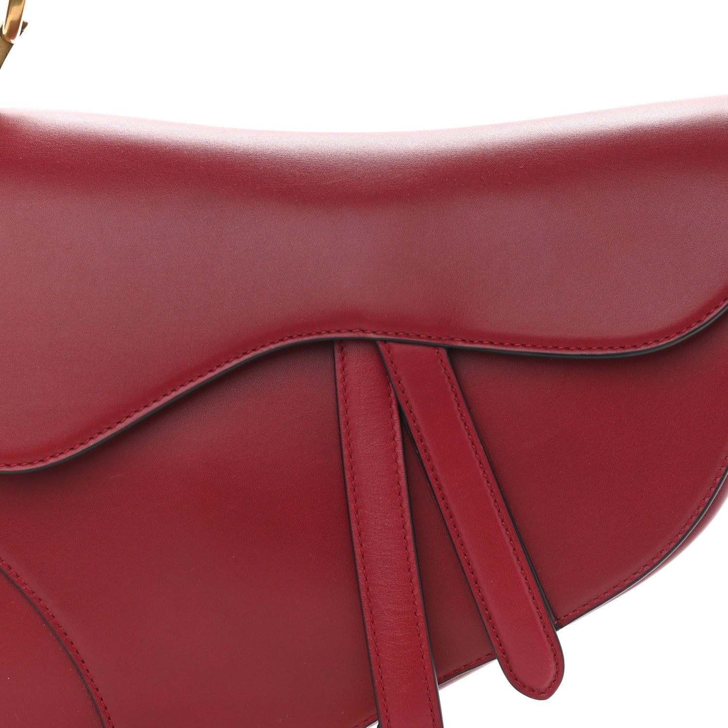 Christian Dior Calfskin Saddle Bag Scarlet 10 of 10