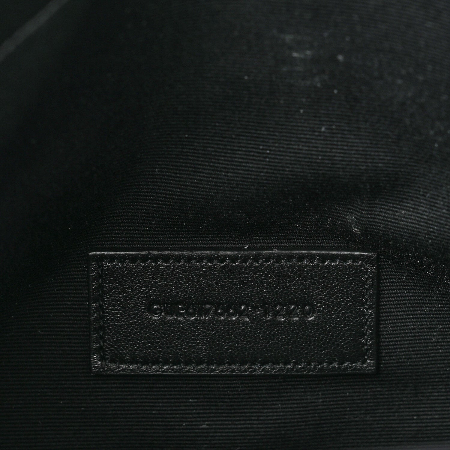 Saint Laurent Grain De Poudre Matelasse Chevron Monogram Envelope Clutch Black 8 of 9