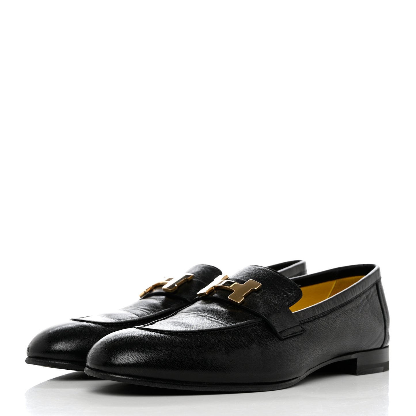 Goatskin Womens Paris Loafers 39 Black