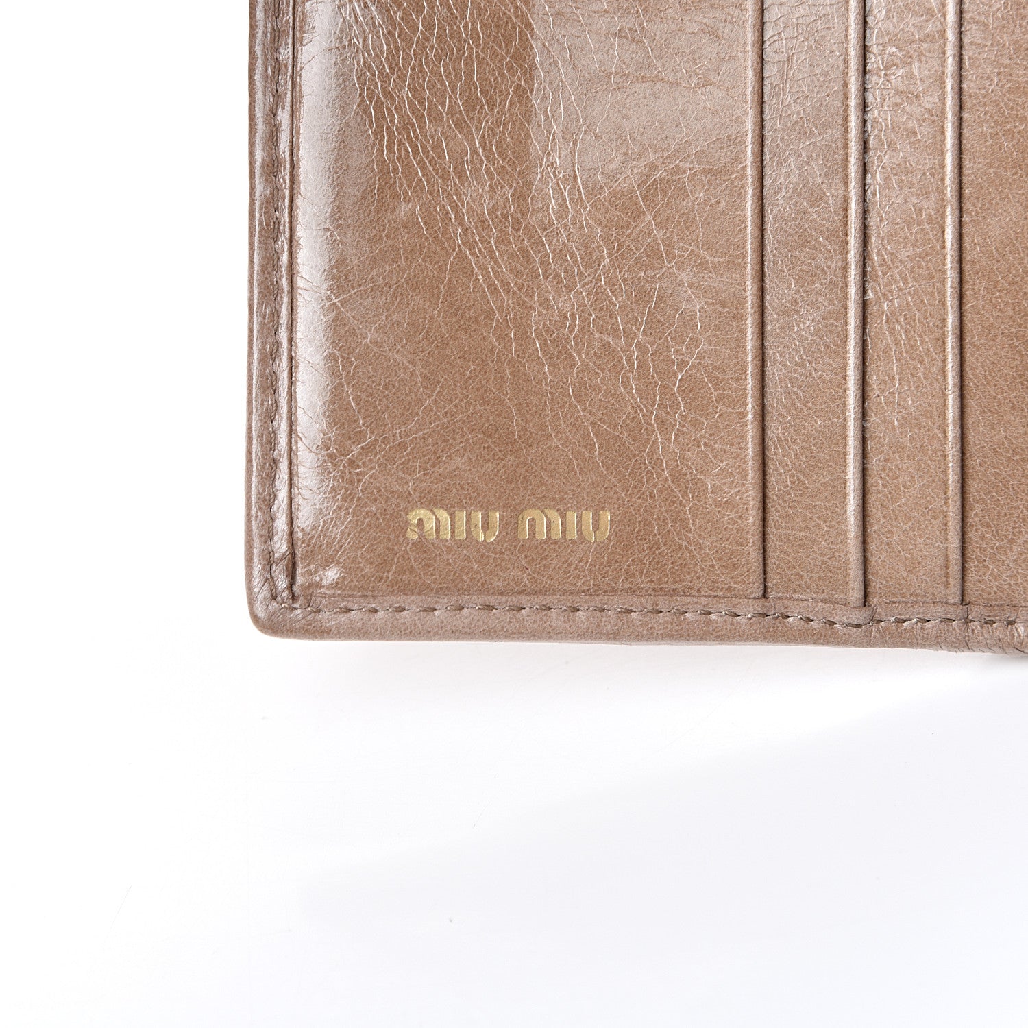 Miu Miu Nappa Matelasse Lux Flap Wallet Cammeo 6 of 14