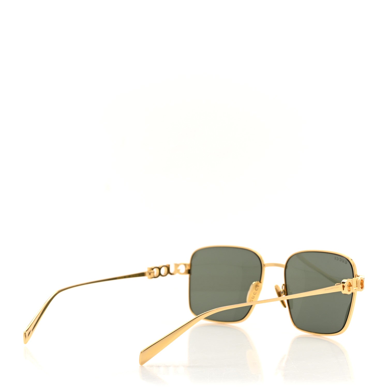 Gucci Metal Rectangular Frame Sunglasses GG1937S Gold 4 of 8