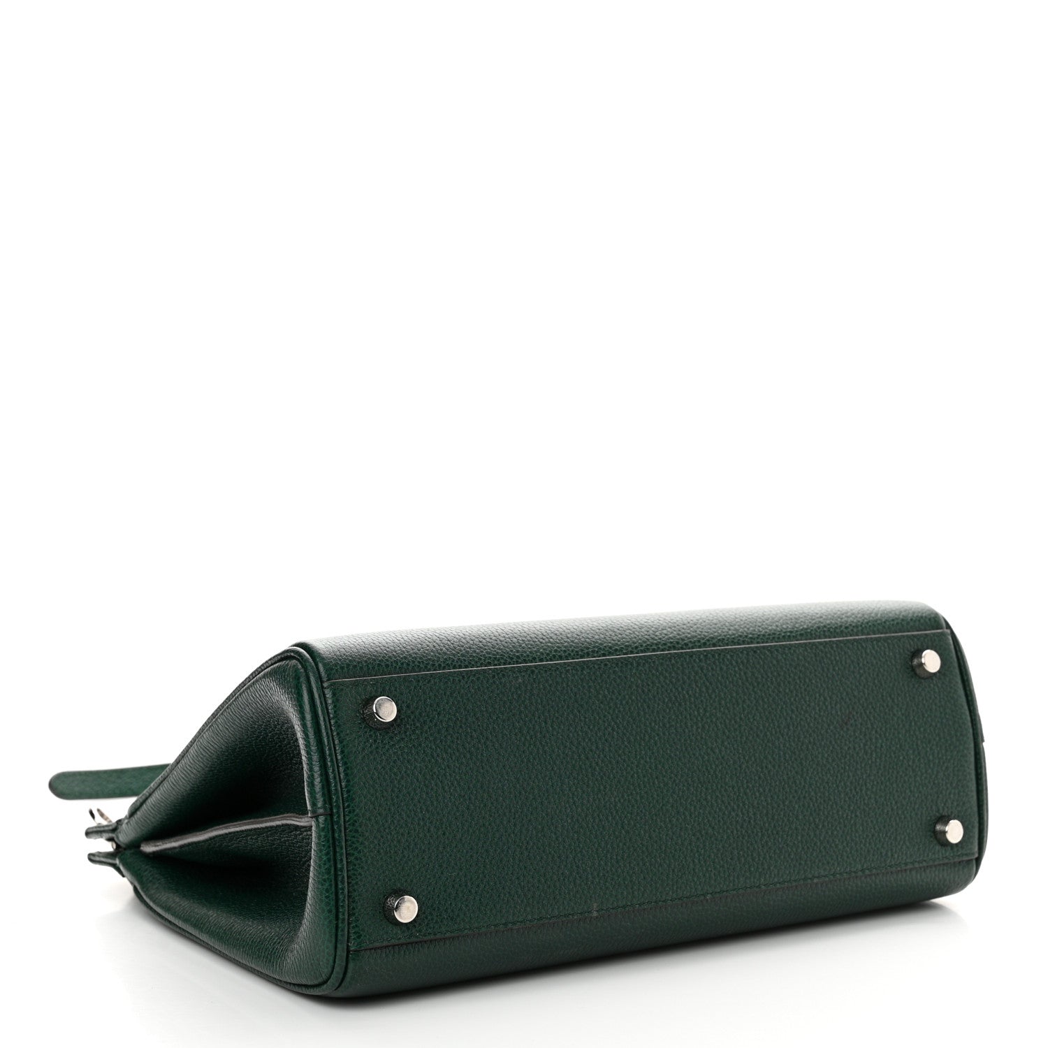 Gucci Grainy Calfskin Small Zumi Top Handle Bag Vintage Green 4 of 11
