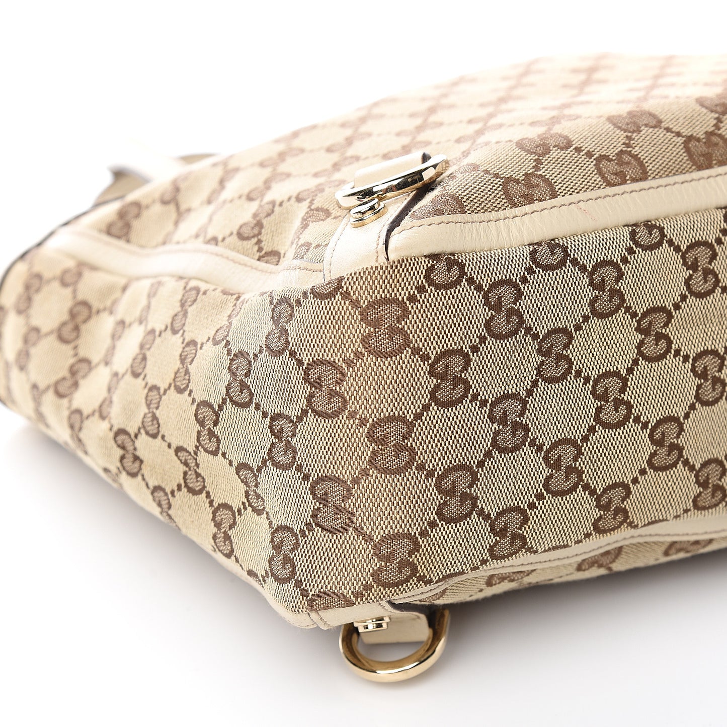 Monogram Medium Abbey Tote White