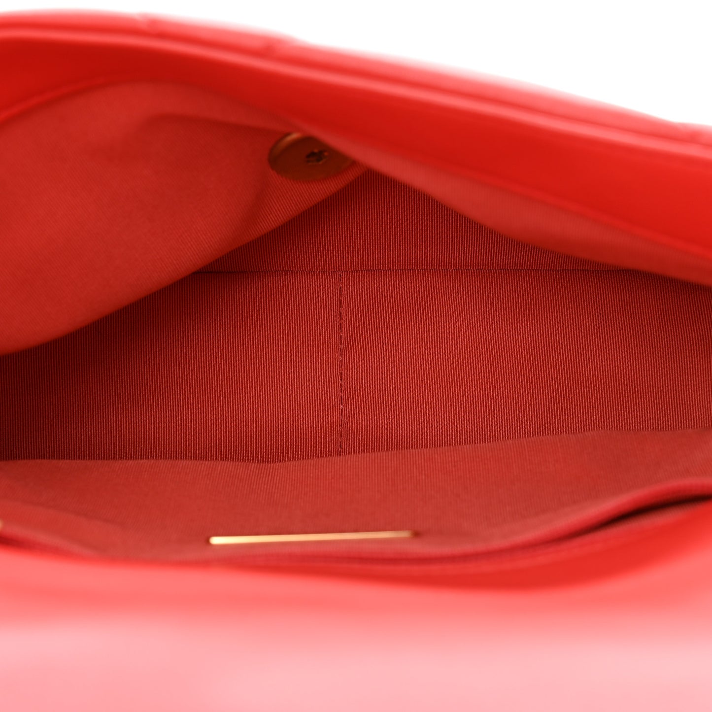 Lambskin Quilted Medium Chanel 19 Flap Red