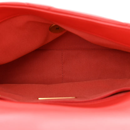 Chanel Lambskin Quilted Medium Chanel 19 Flap Red 5 of 13