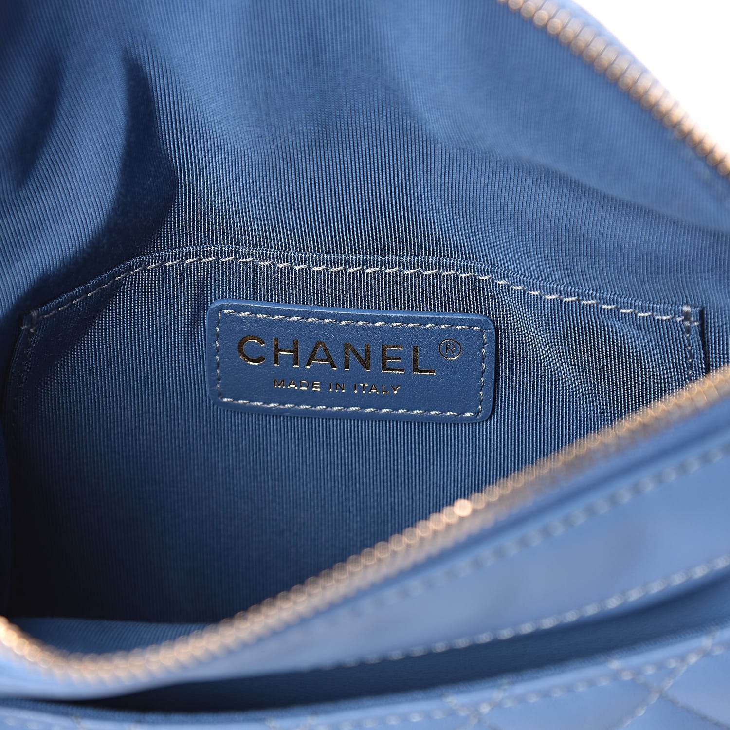 Chanel Lambskin Quilted Bi Waist Bag Fanny Pack Blue 6 of 11